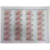 Image 1 : DuraNote Pioneer Polymer Banknote Uncut Advertising Notes Sheet of 24 Notes, ca.1989-94.