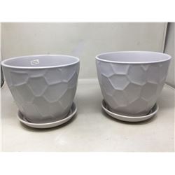 Planter Pots-White (2)