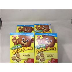Bear Paws Cookies-Vanilla (4 x 6pk-25g)