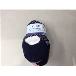 K. Bell Womens Sherpa Slippers (s) 3pk