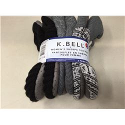 K. Bell womens Sherpa Slippers (M/L)