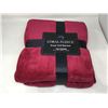 Image 1 : Coral Fleece Super Soft Blanket- Full/Queen (Red)