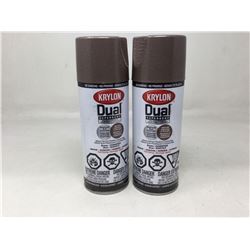 Krylon Dual Superbond Brown Hammered Finish Spray Paint (2 x 340g)