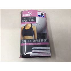 Puma 2 Pack Seamless Sports Bras (L)