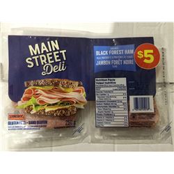 Main Street Deli Case lot of Frozen Black Forest Ham 10 x 250g
