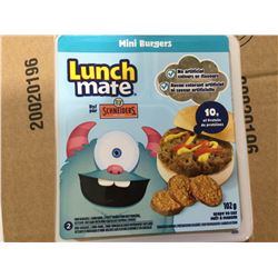 Lunch Mate mini burgers frozen case lot 12 x 102g