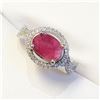 Image 1 : Silver Ruby(2.4ct) Cubic Zirconia Ring (~weight 4.4g), Suggested Retail Value $280 (Estimated Sellin