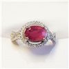 Image 2 : Silver Ruby(2.4ct) Cubic Zirconia Ring (~weight 4.4g), Suggested Retail Value $280 (Estimated Sellin