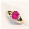 Image 5 : Silver Ruby(2.4ct) Cubic Zirconia Ring (~weight 4.4g), Suggested Retail Value $280 (Estimated Sellin