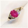 Image 6 : Silver Ruby(2.4ct) Cubic Zirconia Ring (~weight 4.4g), Suggested Retail Value $280 (Estimated Sellin