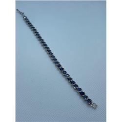 Natural Sapphire (12.08ct) Bracelet (~ weight 12.11gm), Suggested Retail Value $2,050.00