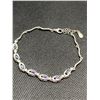 Image 1 : Natural Sapphire/CZ (6.06ct) Bracelet (~ weight 6.86gm), Suggested Retail Value $1,250.00