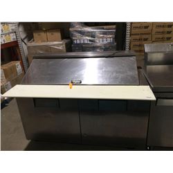 True Manufacturing 60 2 Door Refrigerated Sandwich Prep Table - Model: QA-60-24M-B