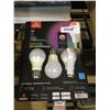 Image 1 : Globe Wi-Fi A19 Color Changing Tunable LED Bulbs in White 3-Pack