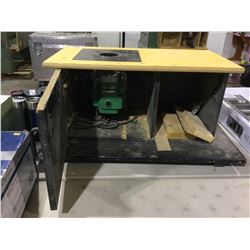 Wooden Router Tabletop CabinetÂ 