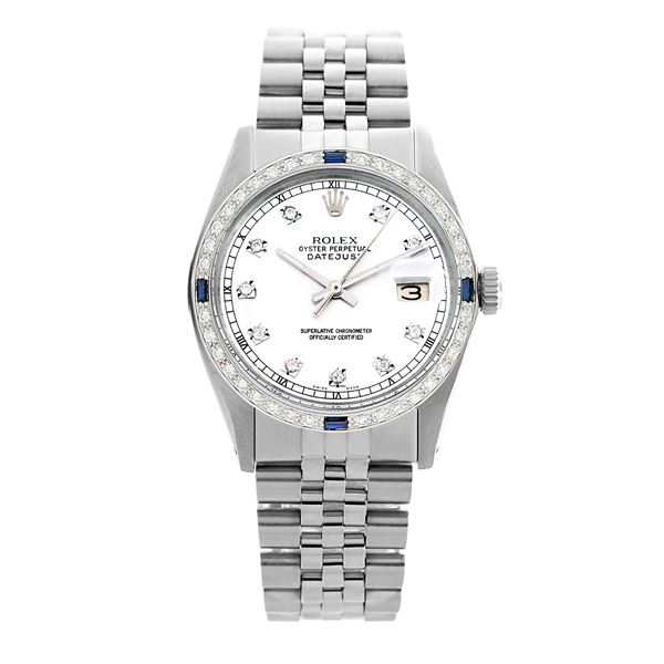 Rolex Pre-owned 36mm Mens White Stainless Steel
