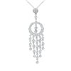 Image 1 : Natural 0.66 CTW Diamond Necklace 18K White Gold - REF-85R5K
