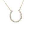 Image 1 : Natural 0.37 CTW Diamond Necklace 14K Yellow Gold - REF-59Y4N
