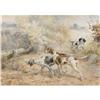 Image 1 : EDMUND HENRY OSTHAUS, Hunting Dogs, Watercolor