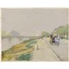 Image 1 : CHILDE HASSAM, Banks of the Seine, 1888, o/c