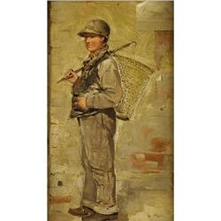 CHARLES PAUL GRUPPE - Gilly -Oil on panel