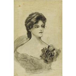 CHARLES ALLAN GILBERT-Graphite on paper