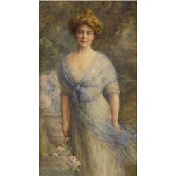 FRANK WESTON BENSON, Portrait of a Young Woman