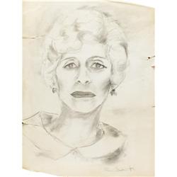 ELAINE DE KOONING, Drawing, Head of Ethel