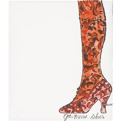 ANDY WARHOL, Gee, Merrie Shoes, Offset Litho.