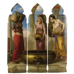 WALTER CRANE, Europe, Asia, Africa, triptych