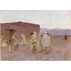 CHARLES JAMES THERIAT, Algerian Men, o/c