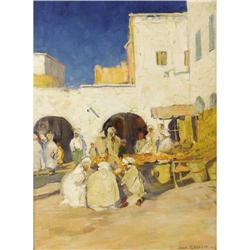 JANE PETERSON (American), A Market, Biskra