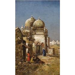 ORIENTALIST SCHOOL (Early 20th C), Village Scene