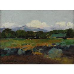 FRANK TENNEY JOHNSON - New Mexico Landscape