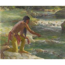 JOSEPH HENRY SHARP - Taos Fishing Trip