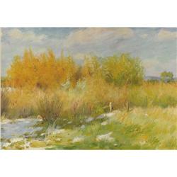 JOSEPH HENRY SHARP- Willows and Weeds