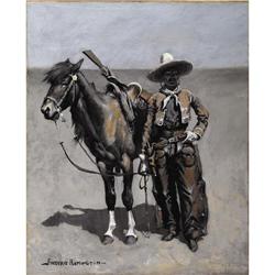 FREDERIC REMINGTON - A Mexican Buckaroo in Texas