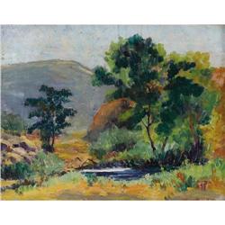 MAURICE BROWN- oil on canvas