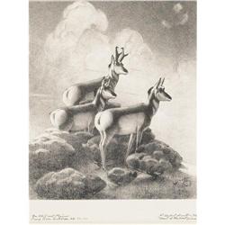 WILLIAM HERBERT (BUCK) DUNTON, Three Lithographs
