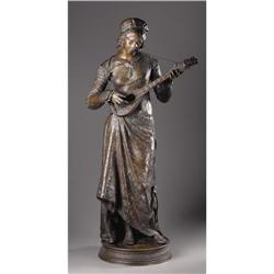 ADRIEN ÉTIENNE GAUDEZ, Woman Playing the Lute