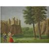 Image 1 : ANDRE BAUCHANT (French), Figures Outside Castle