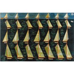 FRENCH SCHOOL (20th Century), Modern Sailboat