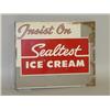 Image 1 : VINTAGE SEALTEST ICE CREAM TIN ADVERTISING SIGN "INSIST ON S