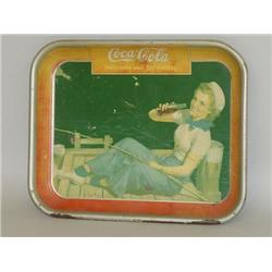 VINTAGE COCA-COLA TIN LITHOGRAPH ADVERTISING SERVING TRAY-19