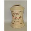 Image 1 : VINTAGE HIRES ADVERTISING CERAMIC SYRUP DISPENSER "DRINK HIR