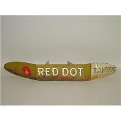 VINTAGE RED DOT CIGAR PAPER BOARD LITHOGRAPH ADVERTISING SIG