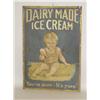 Image 1 : VINTAGE DAIRY MADE ICE CREAM TIN ADVERTISING SIGN "YOU'RE SU