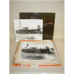 (2) EXTRAORDINARY 19TH CENT. GLASS PLATE NEGATIVES OF A NEW 