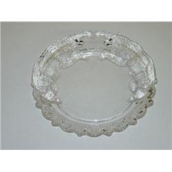 7 1/2" ROOSEVELT BEARS PATTERN GLASS COMMEMORATIVE PLATE W/ 