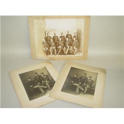 (3) MATTED PHOTOGRAPHS OF MILITARY MEN IN UNIFORM: (1) PHOTO